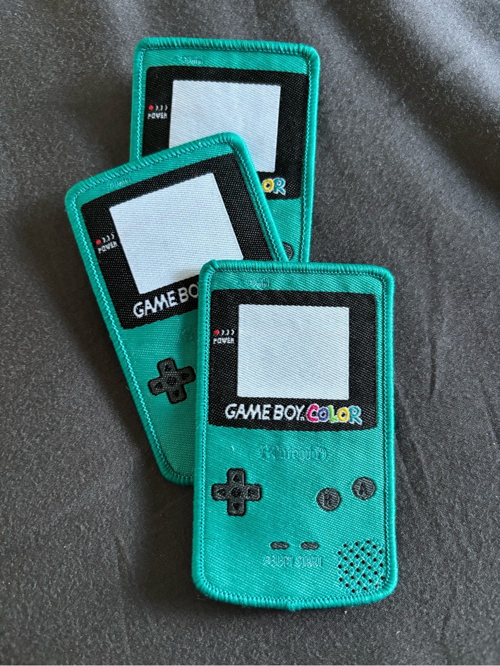 Nintendo Game Boy Color Teal Patch – Pack of 3